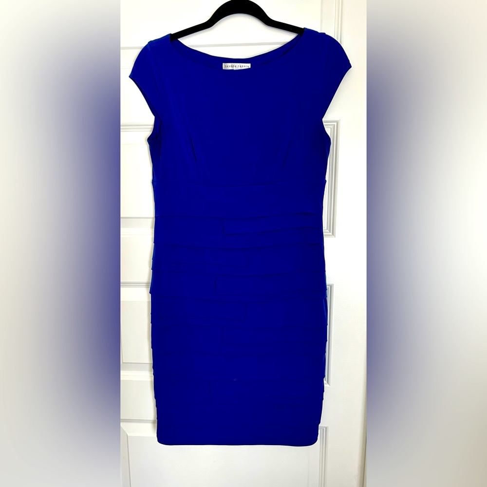 Sandra Darren Royal Blue Sheath Bodycon Dress